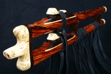 Cocobolo Native American Flute, Minor, Mid G-4, #E8La